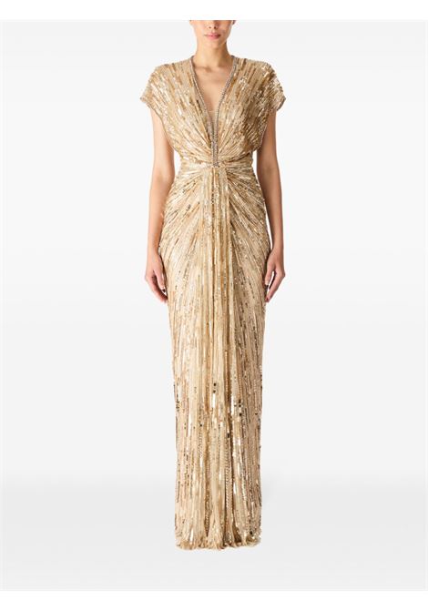 Gold Zola sequin-embellished gown Jenny packham - women JENNY PACKHAM | JPCLS135ZB820172